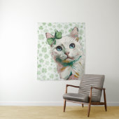 青い目をしたシャムロック猫 タペストリー (インサイチュ)