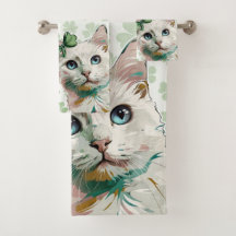 青い目をしたシャムロック猫