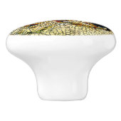 青い目をしたシャム猫のモザイクタイル セラミックノブ (側面)