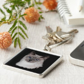 青い目をしたシャム猫 キーホルダー (側面)