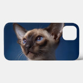 青い目をしたシャム猫 Case-Mate iPhoneケース (裏面 (横))