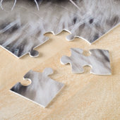 青い目をしたヒョウの写真芸術 ジグソーパズル (側面)