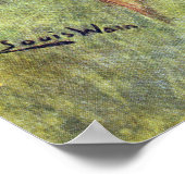 青い目をしたマーマレード猫 ポスター (角)