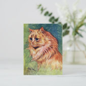 青い目をしたマーマレード猫 ポストカード (スタンド正面)