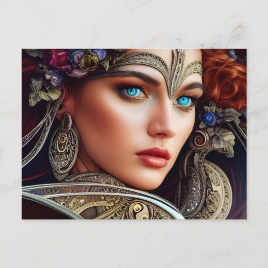 青い目をした人 ポストカード (正面)