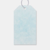 青い目をした可愛いかわいらし白い子猫 ギフトタグ (裏面)