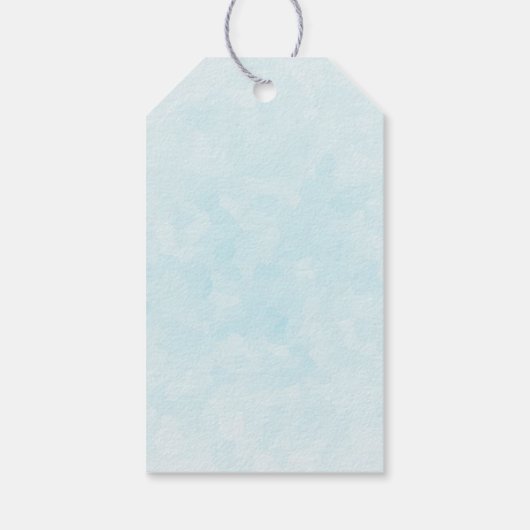 青い目をした可愛いかわいらし白い子猫 ギフトタグ (裏面)