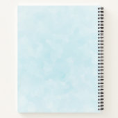 青い目をした可愛いかわいらし白い子猫 ノートブック (裏面)