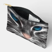 青い目をした猫の素敵な顔 アクセサリーポーチ (見開き)