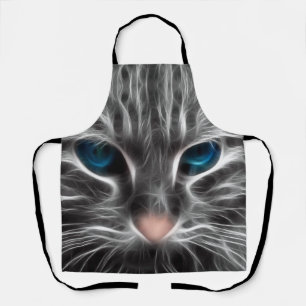 青い目をした猫の素敵な顔 エプロン