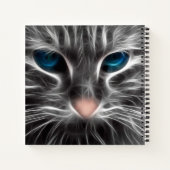 青い目をした猫の素敵な顔 ノートブック (裏面)
