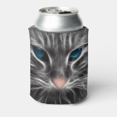 青い目をした猫の素敵な顔 缶クーラー (缶裏面)