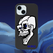 青い目をした白い悪魔のドクロ Case-Mate iPhoneケース