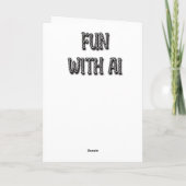 青い目をした美しい白い神秘的なライオン カード (裏面)