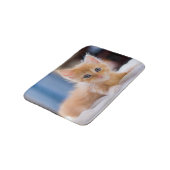 青い目を持つかわいい猫 バスマット (アングル)