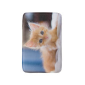 青い目を持つかわいい猫 バスマット (正面縦)