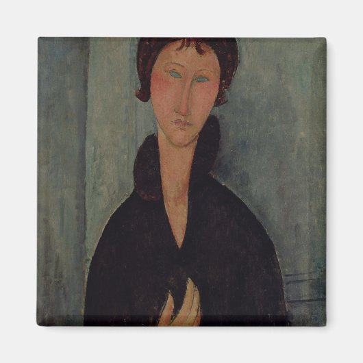 青い目を持つ女性， c.1918 マグネット (正面)