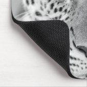 青い目を持つ白黒ジャガー マウスパッド (コーナー)