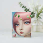 青い目を持つ真珠の少女 ポストカード (スタンド正面)