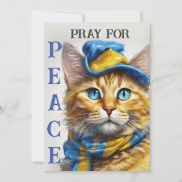 青い目を持つ美しい黄色い猫 – ウクライナ シーズンカード