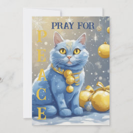 青い目を持つ美しい黄色い猫 – ウクライナ シーズンカード