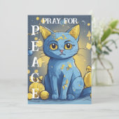 青い目を持つ美しい黄色い猫 – ウクライナ シーズンカード (スタンド正面)