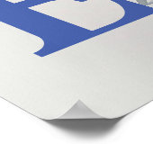 青い目を持つ美しい黄色い猫 – ウクライナ ポスター (角)