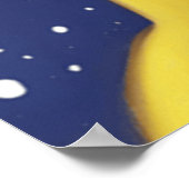 青い目を持つ美しい黄色い猫 – ウクライナ ポスター (角)