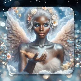 青い目を持つ黒い天使 スクエアシール