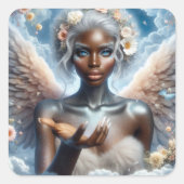 青い目を持つ黒い天使 スクエアシール (正面)