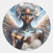 青い目を持つ黒い天使 ラウンドシール (正面)