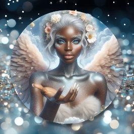 青い目を持つ黒い天使 ラウンドシール