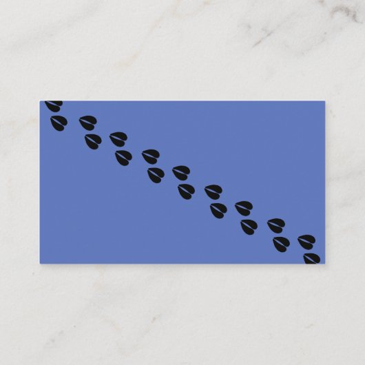 青い目カラフルをしたナイジェリア人矮（わい）ヤギ（がぎ）子（こ） 名刺 (裏面)