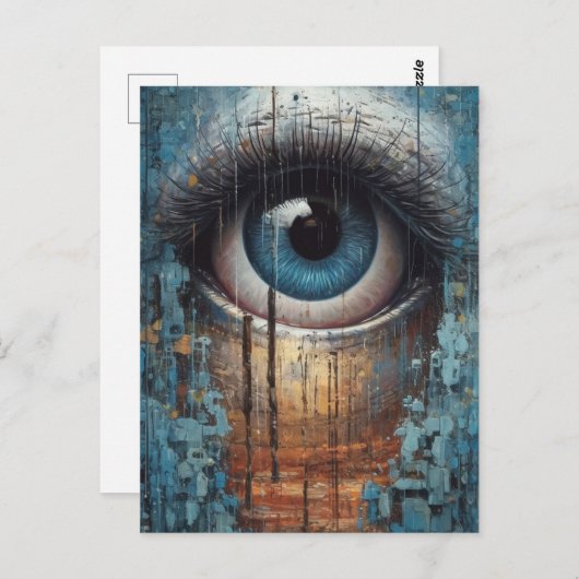 青い目グランジ ポストカード (正面/裏面)