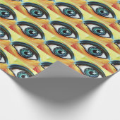 青い目パターン ラッピングペーパー (角)