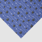 青い目盛りキャップとリボン 薄葉紙 (詳細)