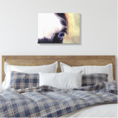 青い目絵を描の馬 キャンバスプリント (インサイチュ (寝室))