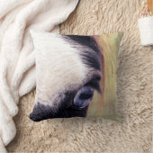 青い目絵を描 クッション (ブランケット)