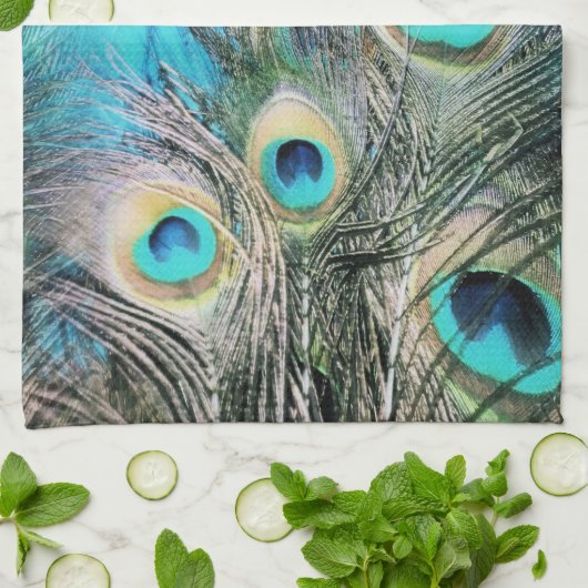 青い目 キッチンタオル (折り畳み)