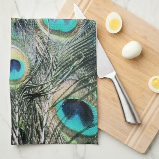 青い目 キッチンタオル (四つ折り)