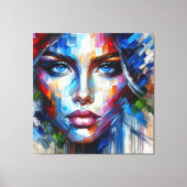 青い目 キャンバスプリント (正面)