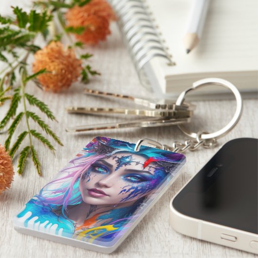 青い目 キーホルダー (正面右)