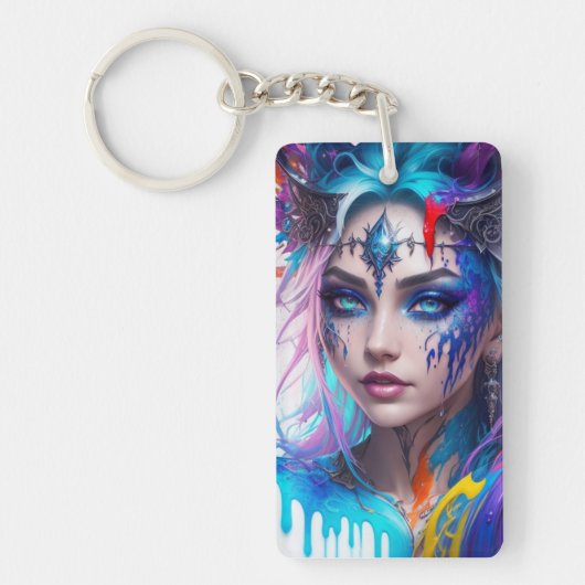 青い目 キーホルダー (正面)