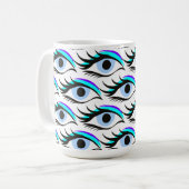 青い目 コーヒーマグカップ (正面左)