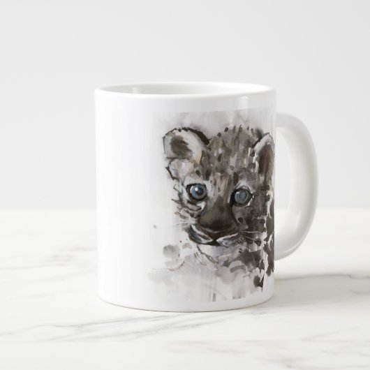 青い目 ジャンボコーヒーマグカップ (正面右)