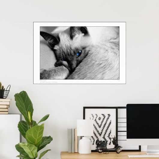 青い目 ポスター (ホームオフィス)