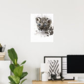 青い目 ポスター (ホームオフィス)