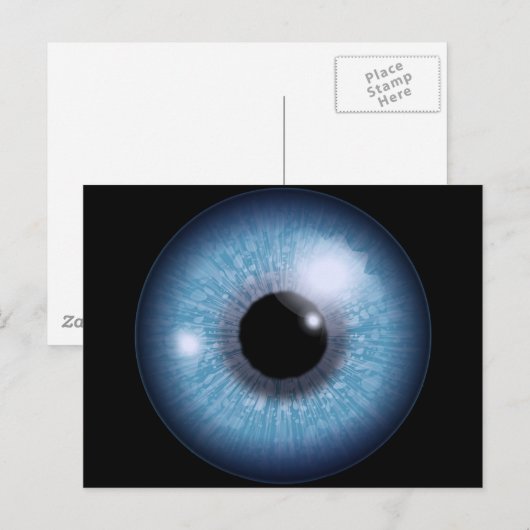 青い目 ポストカード (正面/裏面)