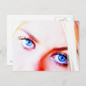 青い目 ポストカード (正面/裏面)