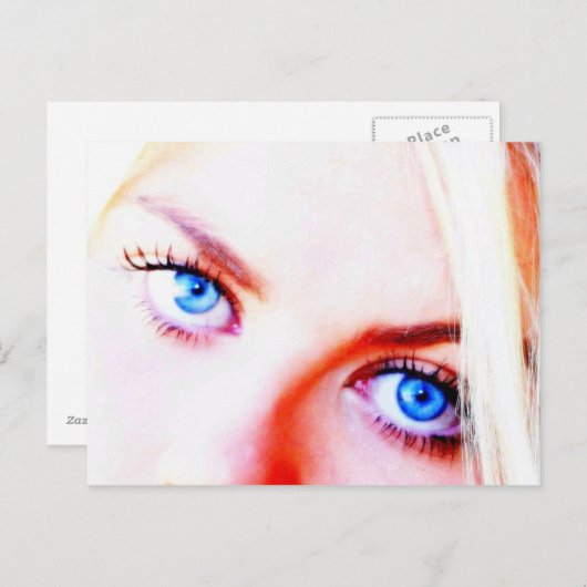 青い目 ポストカード (正面/裏面)